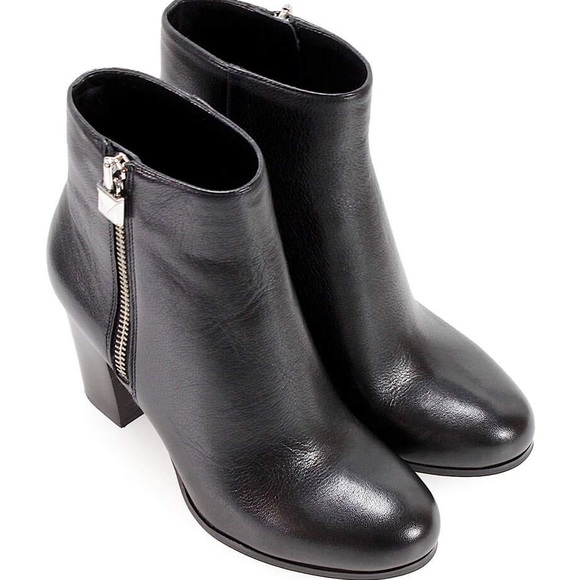 MICHAEL KORS Black leather booties - Picture 4 of 5